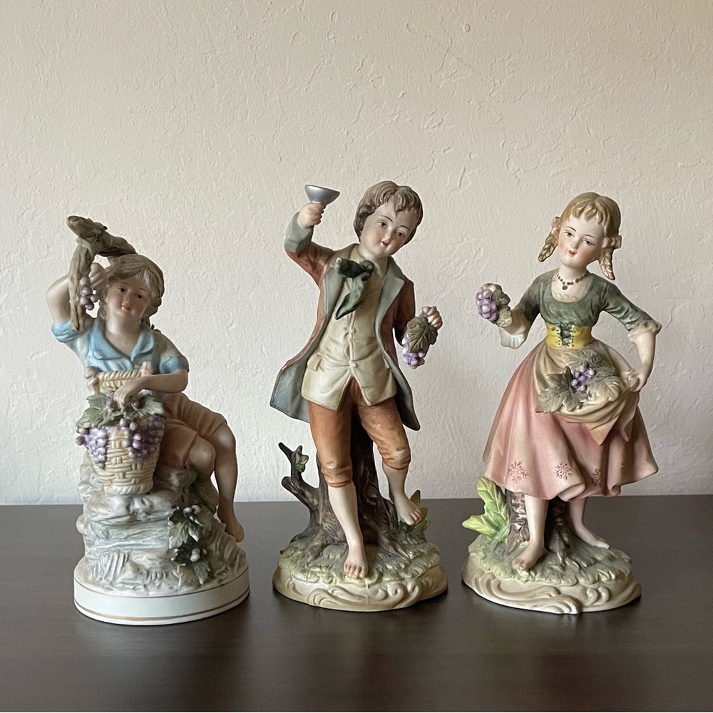 1950s Porcelain Statue Figurines